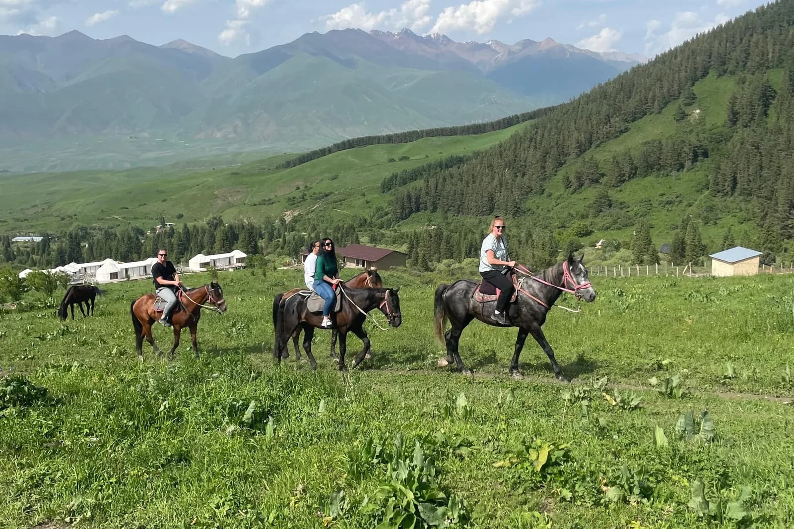 Scenic Horse Ride in Chon Kemin Valley with Ancient Burana Tower