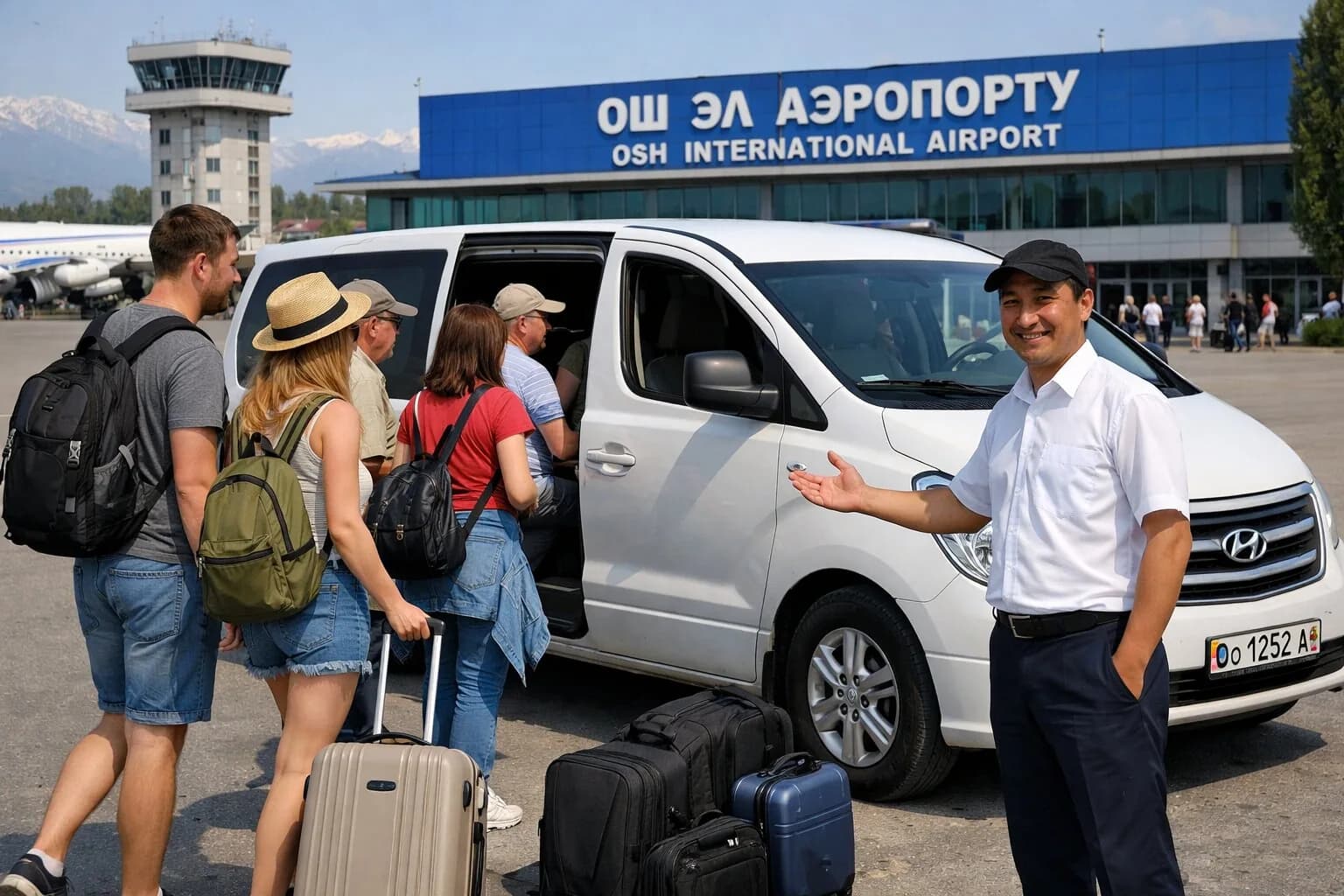 Transfer from Osh International Airport to Osh City or Back